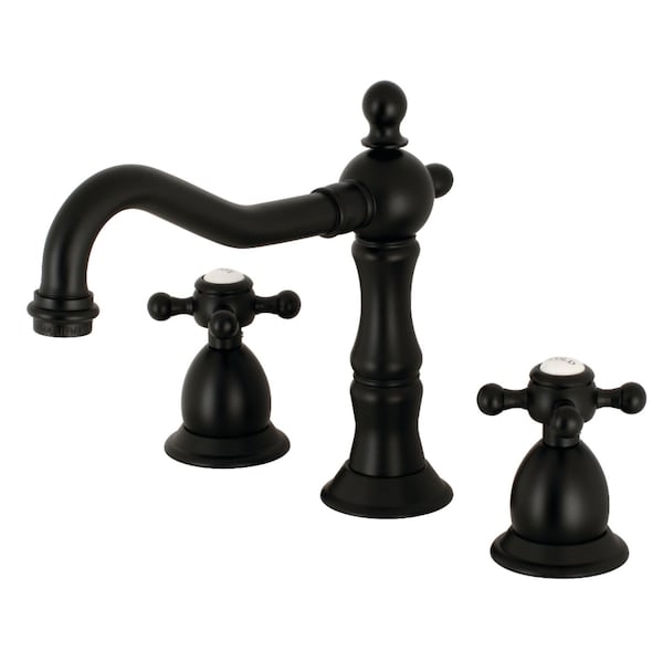 KS1970BX 8" Widespread Bathroom Faucet, Matte Black